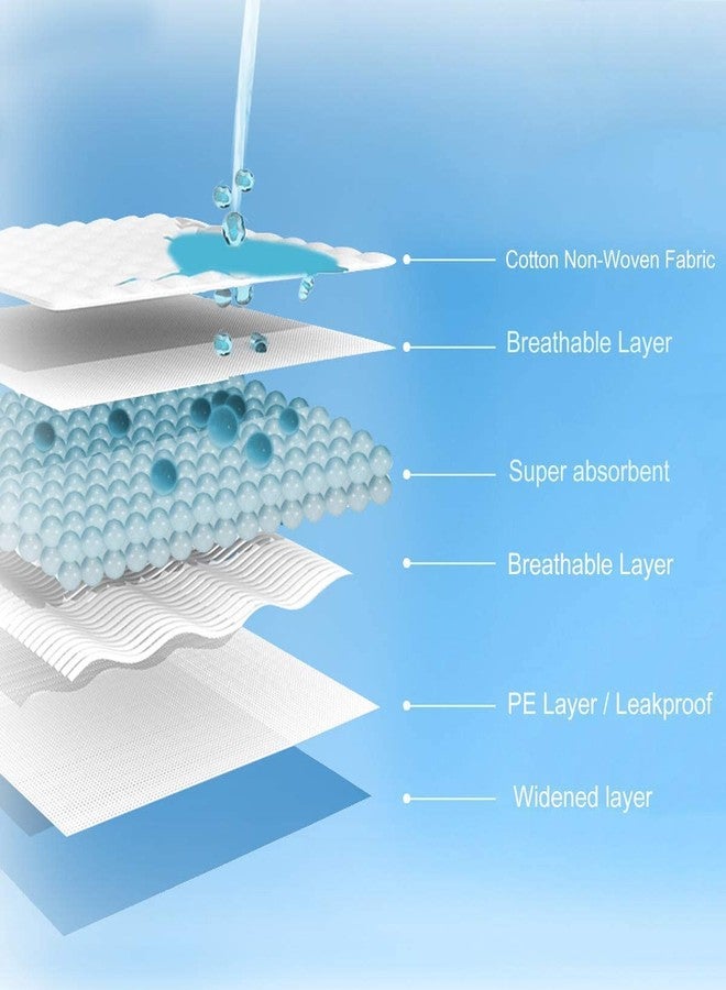 Pups&PetsDog Training Pads/Training Pee and Potty Pads with Quick Drying Surface and Absorbent Core/Suitable for Small/Large Breed Puppies/Size: XL/L-60 cm X H- 45 cm (10 Pcs) - Image 4